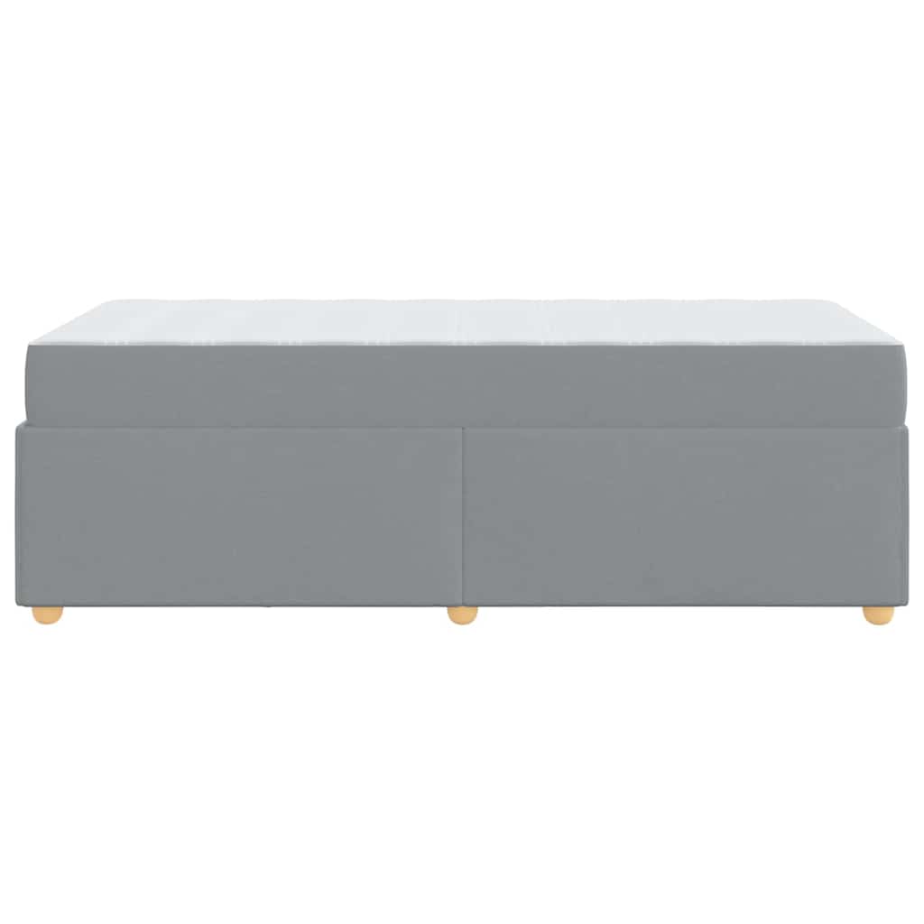 Bedframe met matras Lichtgrijs 80 x 200 cm Stof is nu te koop bij PeponiXL, paradijselijk wonen!