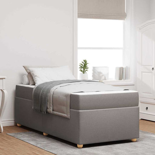 Bedframe met matras Taupe 80 x 200 cm Stof is nu te koop bij PeponiXL, paradijselijk wonen!