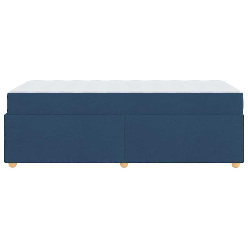 Bedframe met matras Blauw 80 x 200 cm Stof is nu te koop bij PeponiXL, paradijselijk wonen!