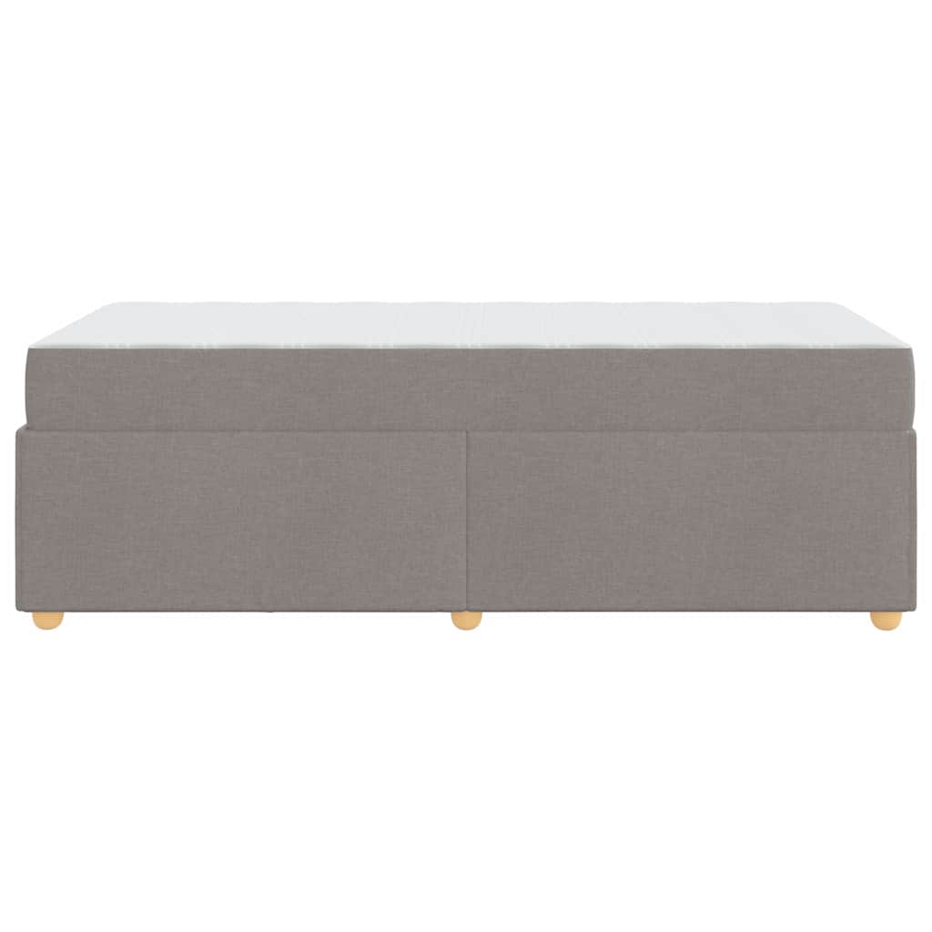 Bedframe met matras Taupe 90 x 190 cm Stof is nu te koop bij PeponiXL, paradijselijk wonen!