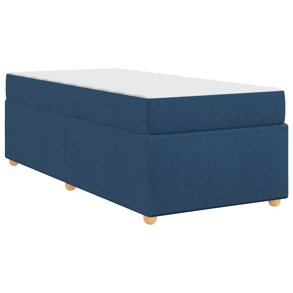 Bedframe met matras Blauw 90 x 190 cm Stof is nu te koop bij PeponiXL, paradijselijk wonen!