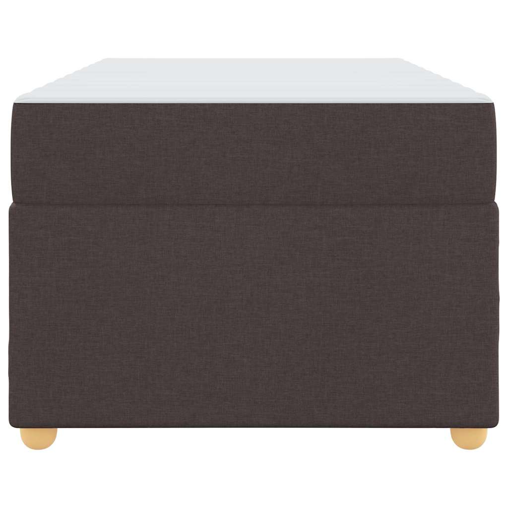 Bedframe met matras Donkerbruin 90 x 200 cm Stof is nu te koop bij PeponiXL, paradijselijk wonen!