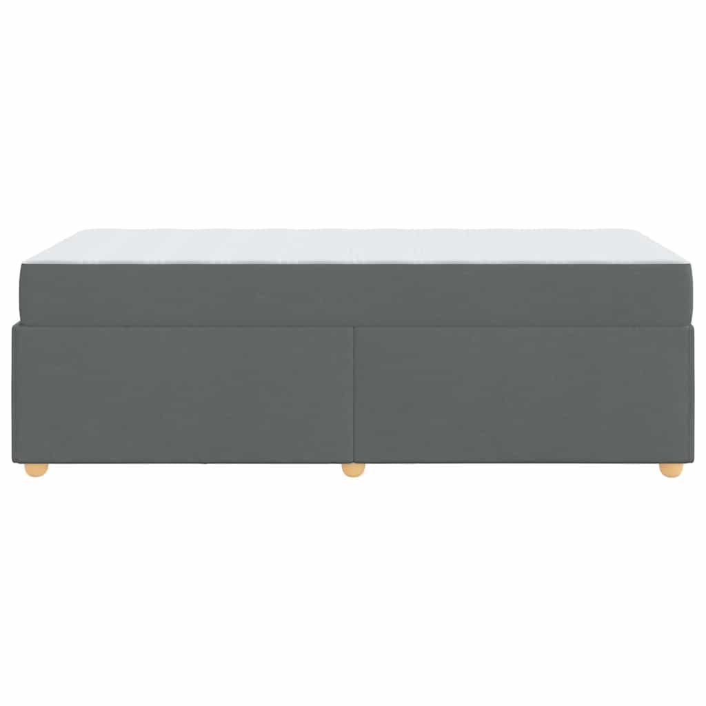 Bedframe met matras Donkergrijs 100 x 200 cm Stof is nu te koop bij PeponiXL, paradijselijk wonen!