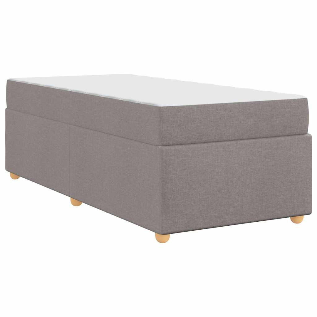 Bedframe met matras Taupe 100 x 200 cm Stof is nu te koop bij PeponiXL, paradijselijk wonen!