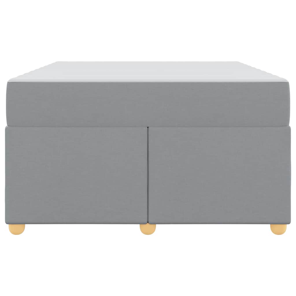 Bedframe met matras Lichtgrijs 120 x 190 cm Stof is nu te koop bij PeponiXL, paradijselijk wonen!