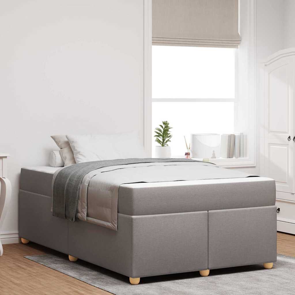 Bedframe met matras Taupe 120 x 190 cm Stof is nu te koop bij PeponiXL, paradijselijk wonen!