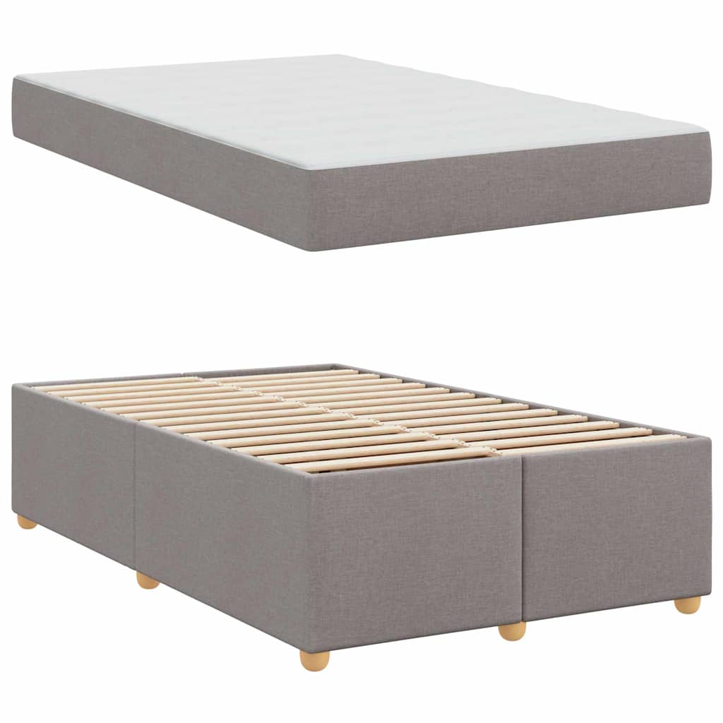 Bedframe met matras Taupe 120 x 200 cm Stof is nu te koop bij PeponiXL, paradijselijk wonen!