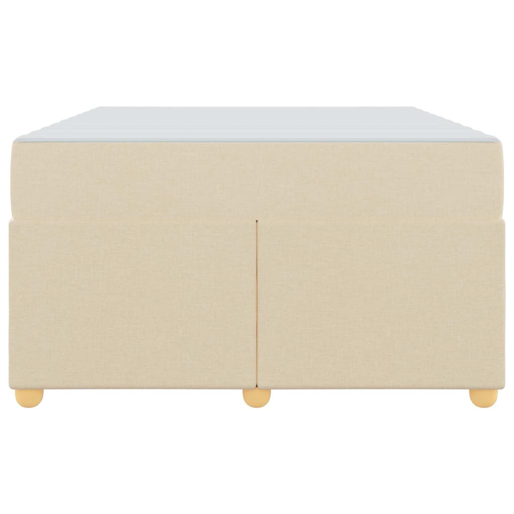 Bedframe met matras Crème 120 x 200 cm Stof is nu te koop bij PeponiXL, paradijselijk wonen!