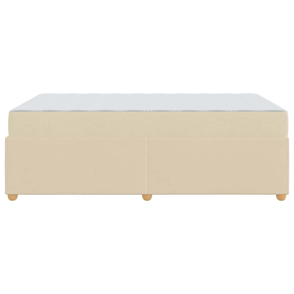 Bedframe met matras Crème 120 x 200 cm Stof is nu te koop bij PeponiXL, paradijselijk wonen!