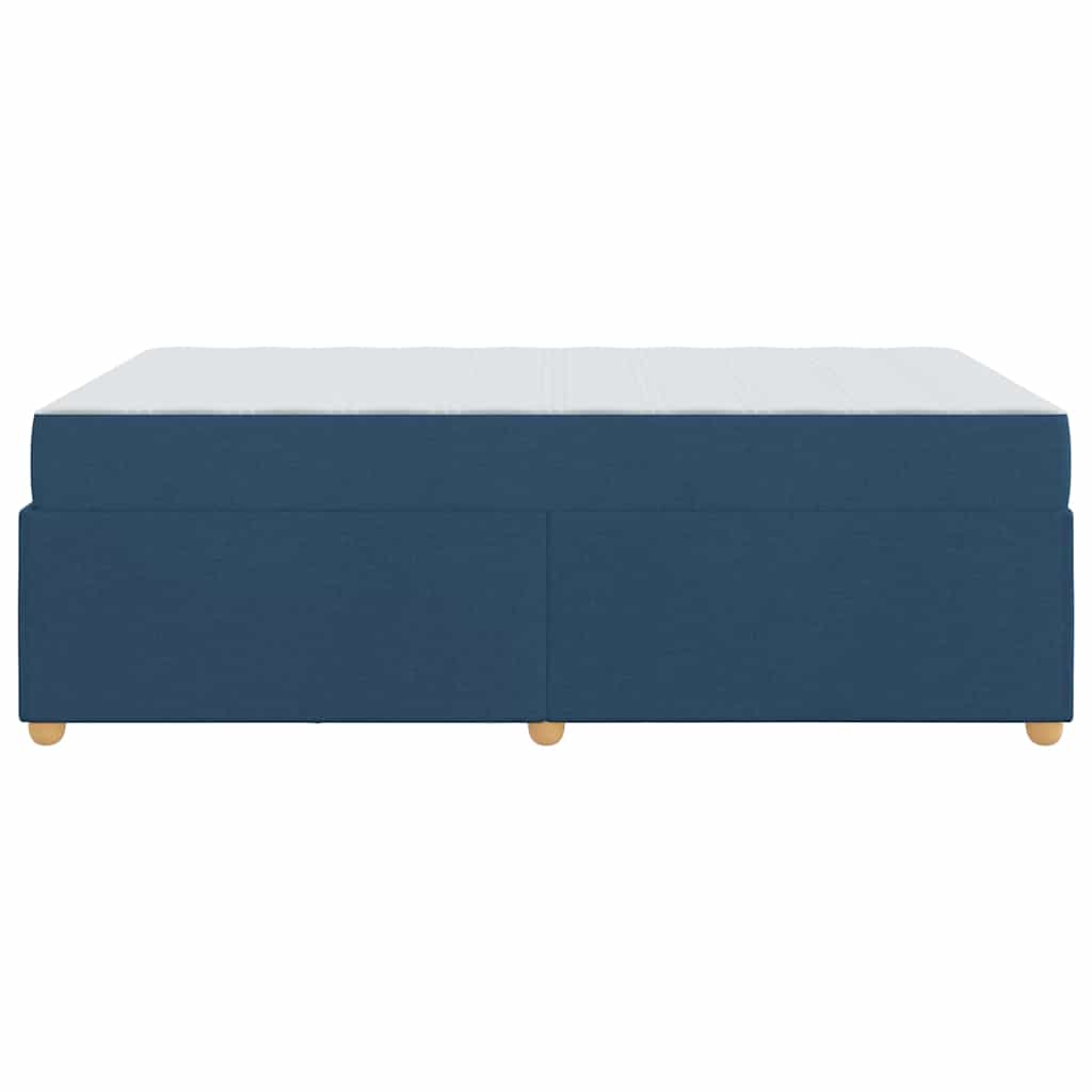 Bedframe met matras Blauw 120 x 200 cm Stof is nu te koop bij PeponiXL, paradijselijk wonen!