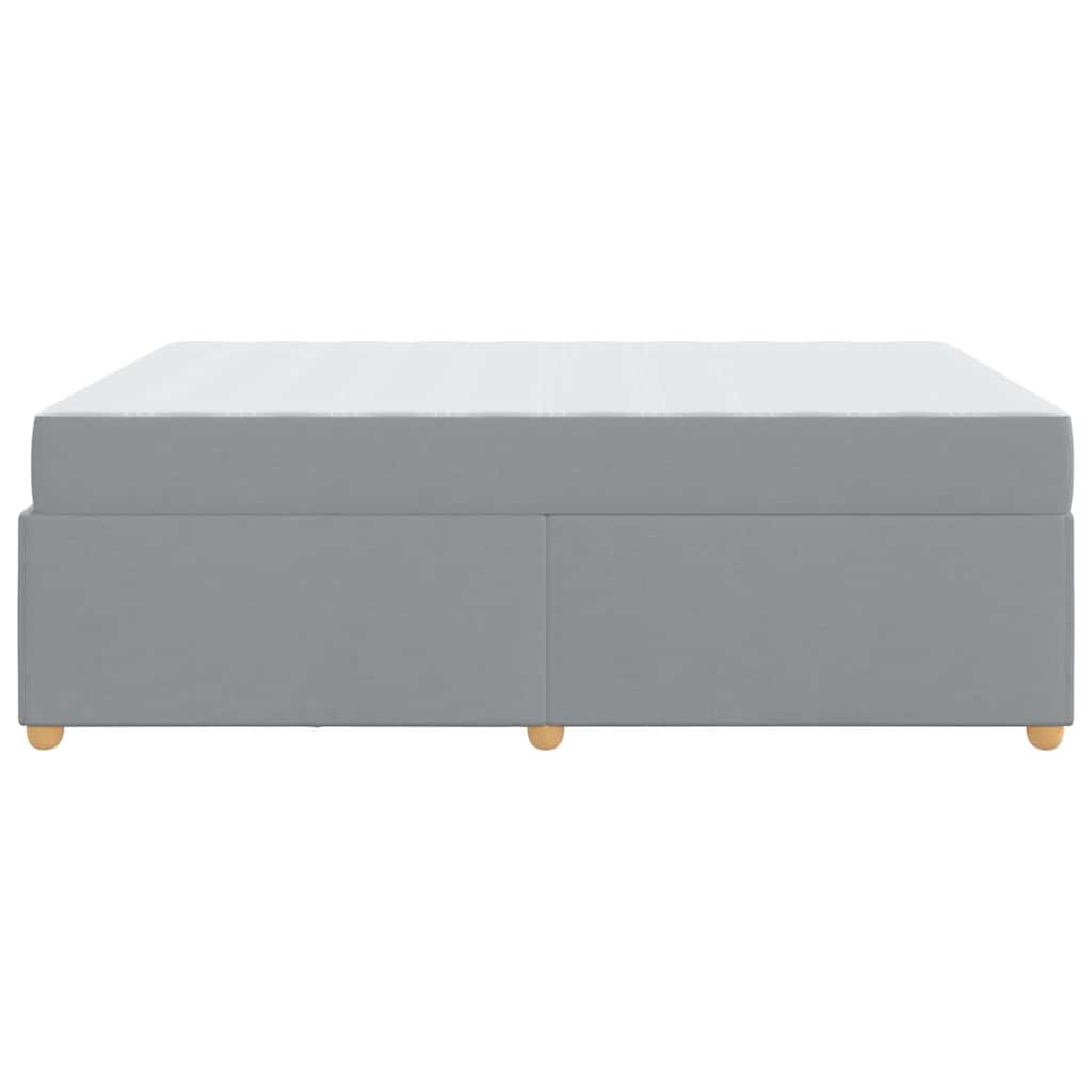 Bedframe met matras Lichtgrijs 140 x 200 cm Stof is nu te koop bij PeponiXL, paradijselijk wonen!