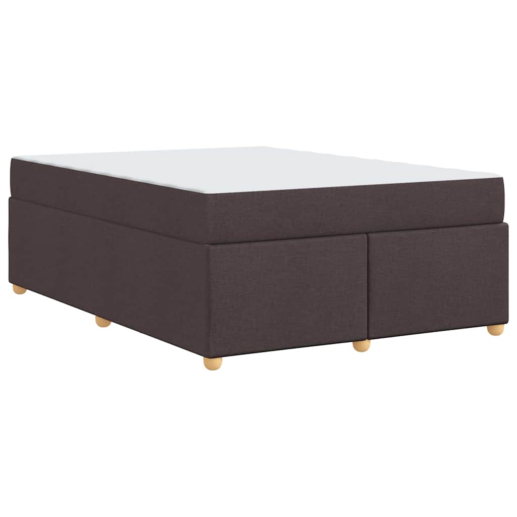 Bedframe met matras Donkerbruin 140 x 200 cm Stof is nu te koop bij PeponiXL, paradijselijk wonen!