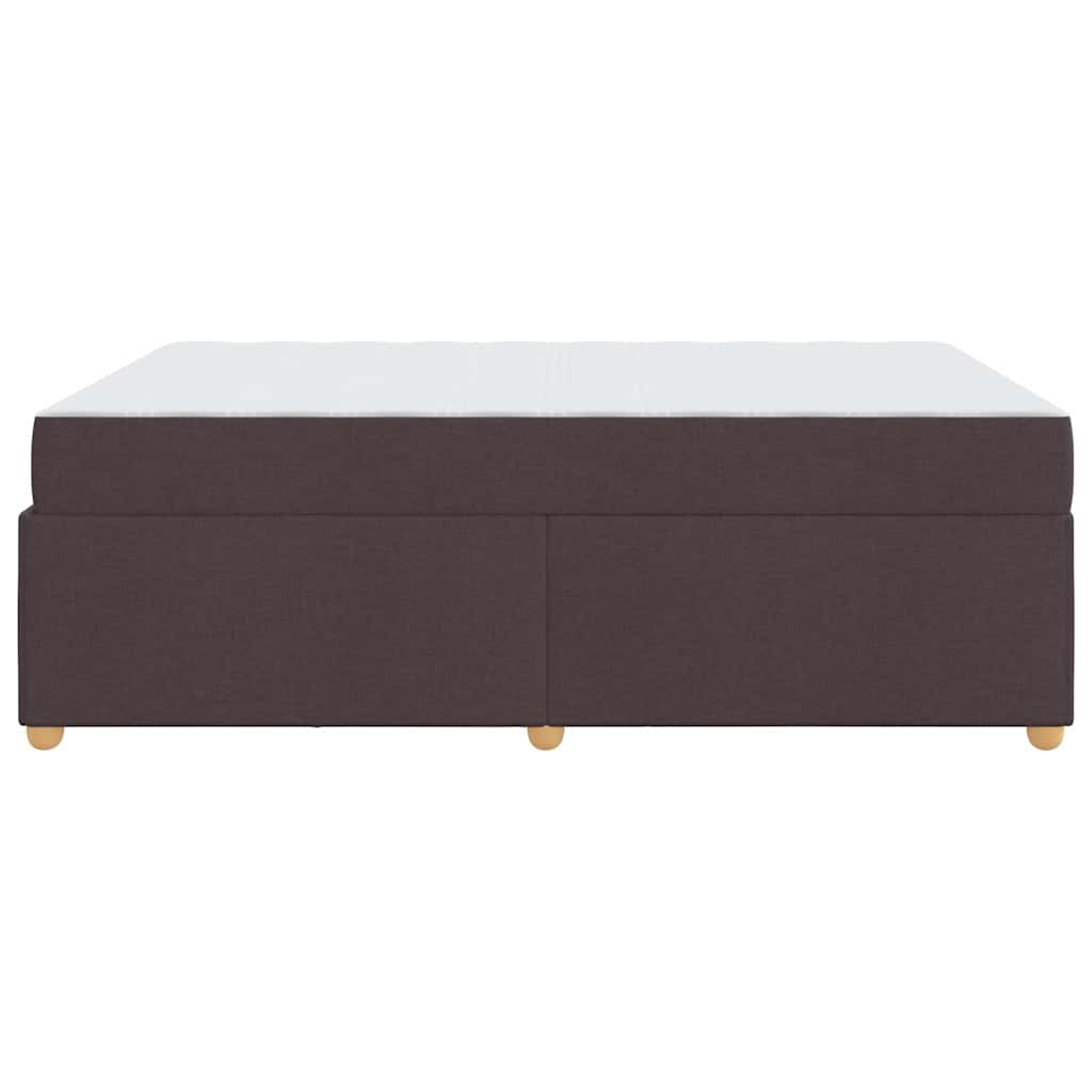 Bedframe met matras Donkerbruin 140 x 200 cm Stof is nu te koop bij PeponiXL, paradijselijk wonen!
