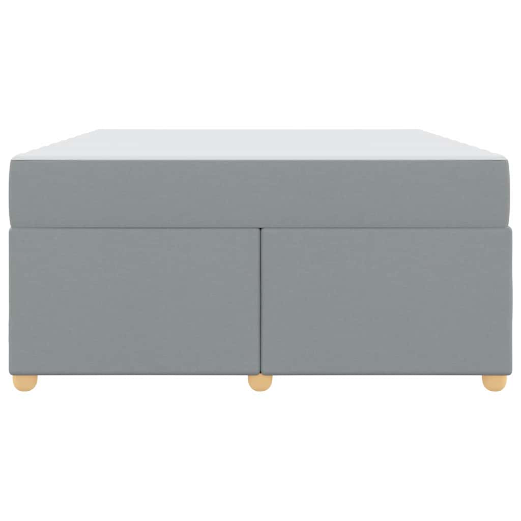 Bedframe met matras Lichtgrijs 160 x 200 cm Stof is nu te koop bij PeponiXL, paradijselijk wonen!