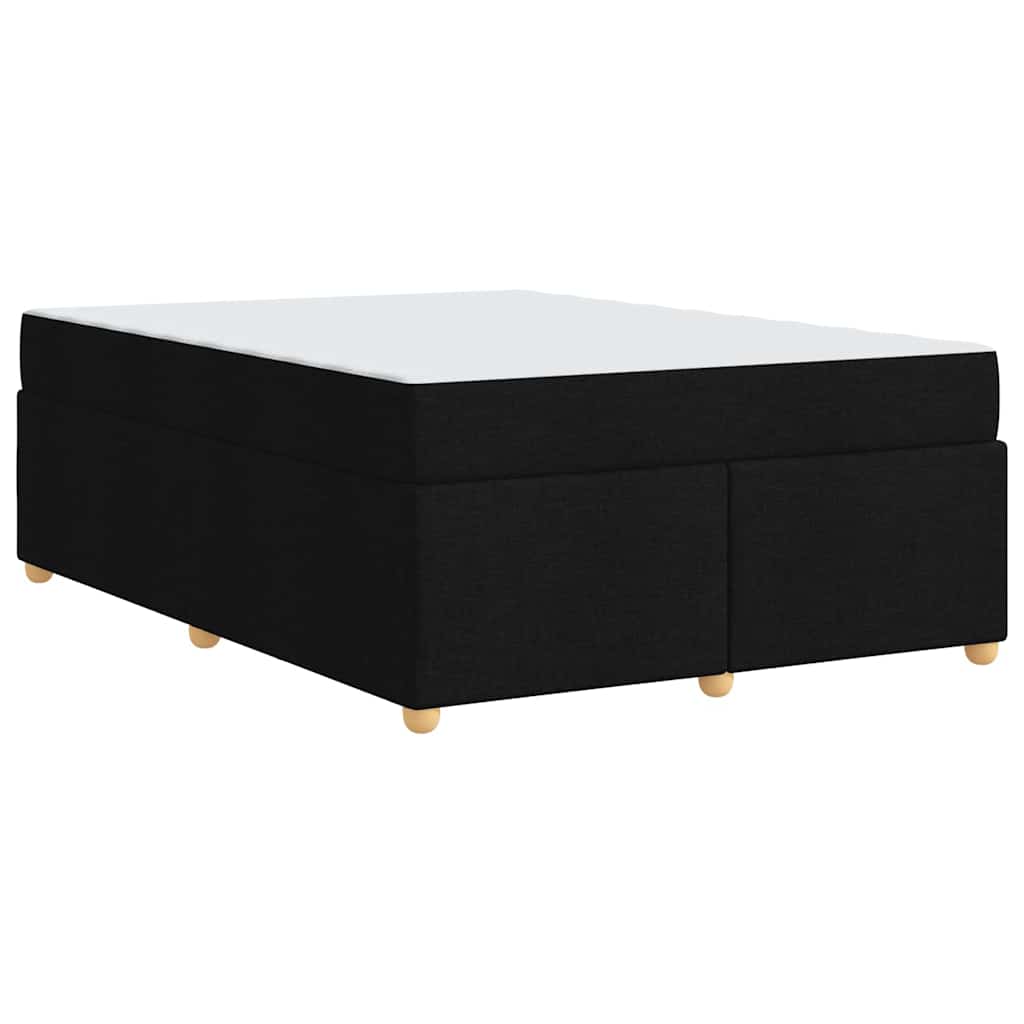 Bedframe met matras Zwart 160 x 200 cm Stof is nu te koop bij PeponiXL, paradijselijk wonen!