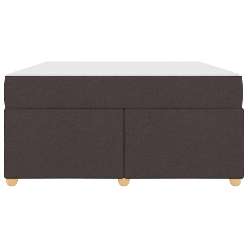 Bedframe met matras Donkerbruin 160 x 200 cm Stof is nu te koop bij PeponiXL, paradijselijk wonen!