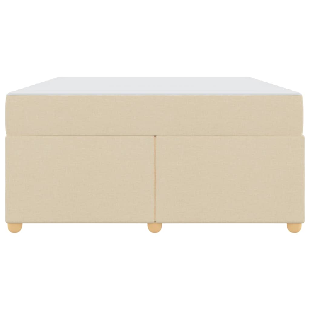 Bedframe met matras Crème 160 x 200 cm Stof is nu te koop bij PeponiXL, paradijselijk wonen!