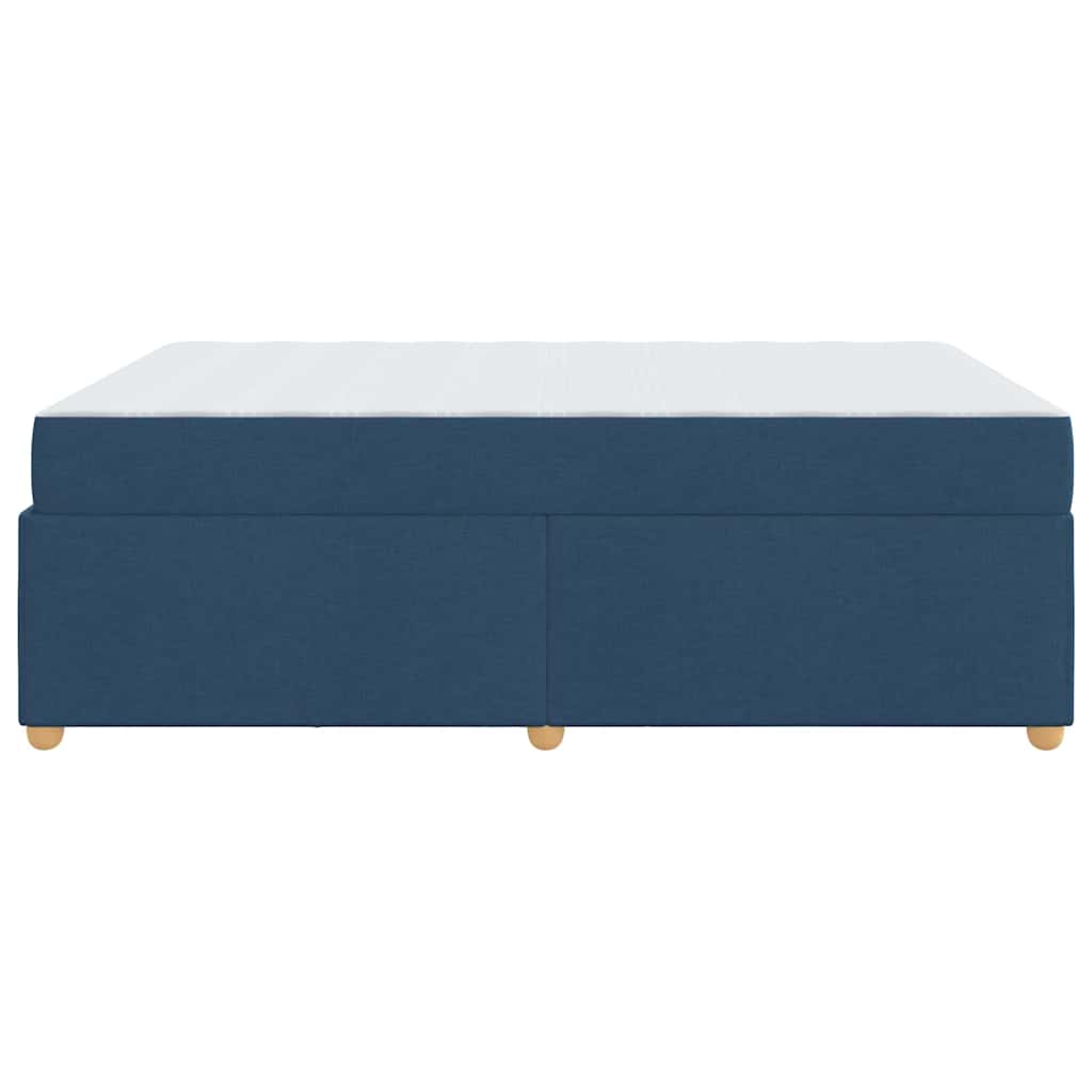 Bedframe met matras Blauw 160 x 200 cm Stof is nu te koop bij PeponiXL, paradijselijk wonen!