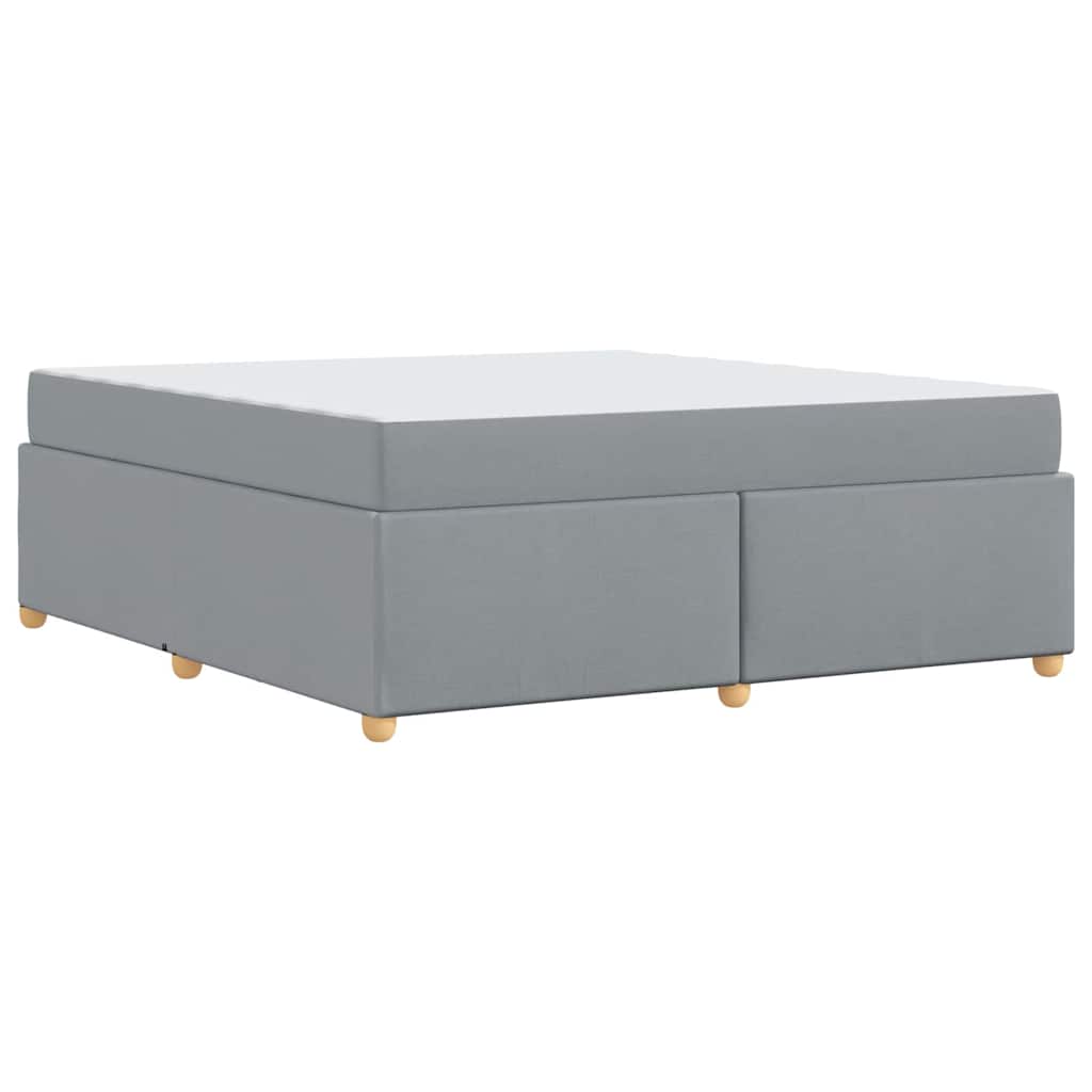 Bedframe met matras Lichtgrijs 180 x 200 cm Stof is nu te koop bij PeponiXL, paradijselijk wonen!