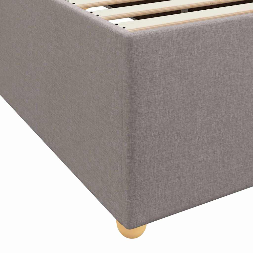 Bedframe met matras Taupe 180 x 200 cm Stof is nu te koop bij PeponiXL, paradijselijk wonen!