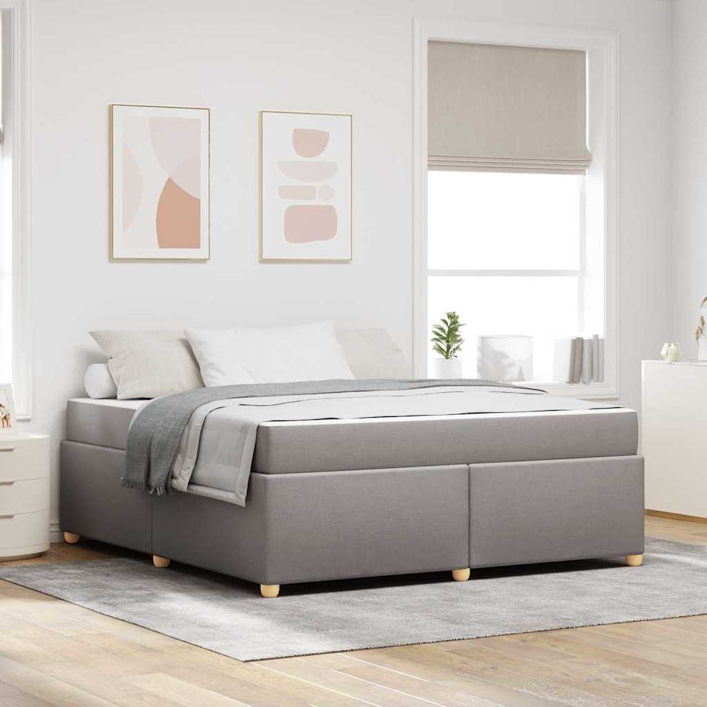Bedframe met matras Taupe 180 x 200 cm Stof is nu te koop bij PeponiXL, paradijselijk wonen!