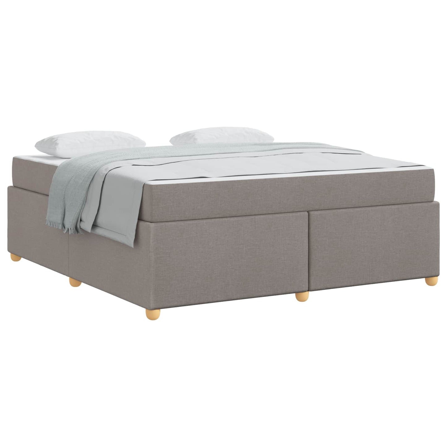 Bedframe met matras Taupe 180 x 200 cm Stof is nu te koop bij PeponiXL, paradijselijk wonen!
