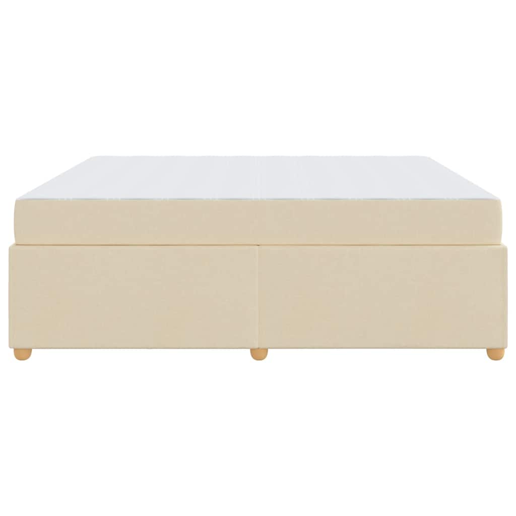 Bedframe met matras Crème 180 x 200 cm Stof