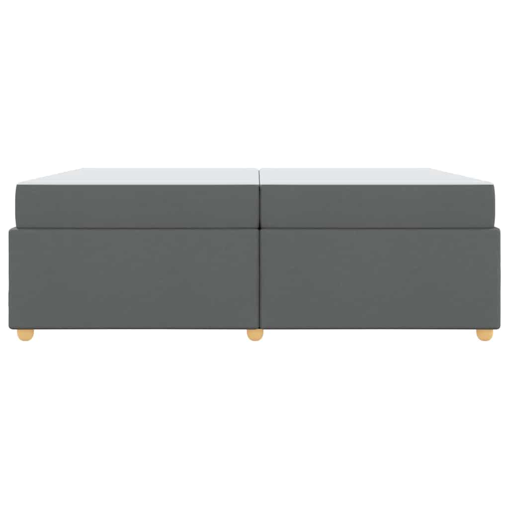 Bedframe met matras Donkergrijs 200 x 200 cm Stof is nu te koop bij PeponiXL, paradijselijk wonen!