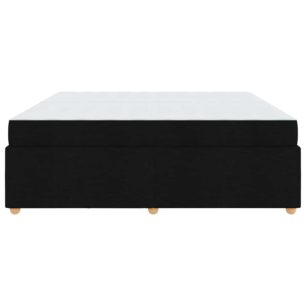 Bedframe met matras Zwart 200 x 200 cm Stof is nu te koop bij PeponiXL, paradijselijk wonen!