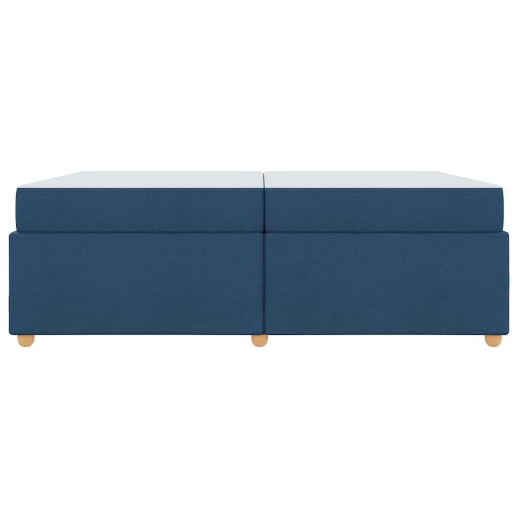 Bedframe met matras Blauw 200 x 200 cm Stof is nu te koop bij PeponiXL, paradijselijk wonen!