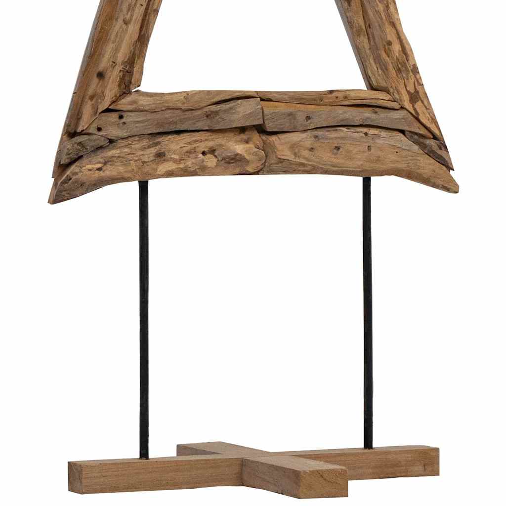 Kerstboom met standaard Bruin 90 cm Massief teakhout is nu te koop bij PeponiXL, paradijselijk wonen!