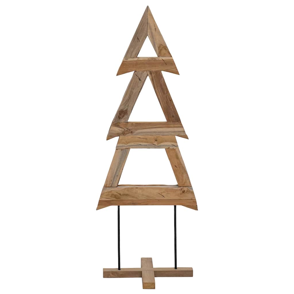 Kerstboom met standaard Bruin 90 cm Massief teakhout is nu te koop bij PeponiXL, paradijselijk wonen!
