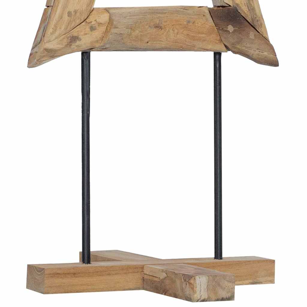 Kerstboom met standaard Bruin 120 cm Massief teakhout is nu te koop bij PeponiXL, paradijselijk wonen!