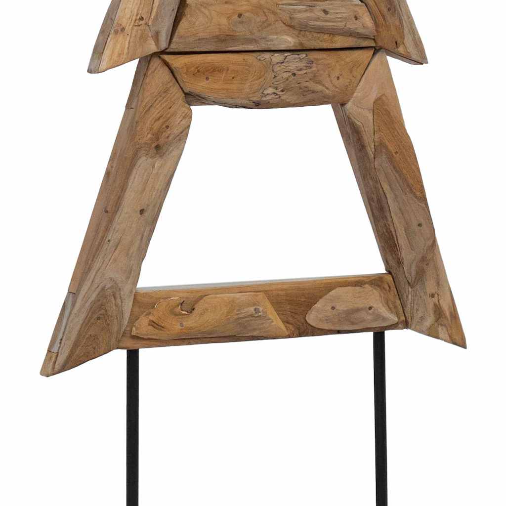 Kerstboom met standaard Bruin 149,5 cm Massief teakhout is nu te koop bij PeponiXL, paradijselijk wonen!