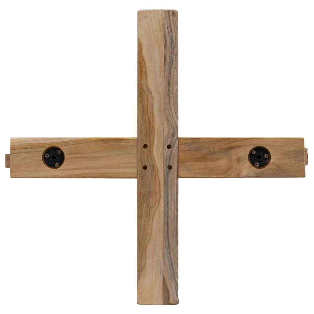 Kerstboom met standaard Bruin 149,5 cm Massief teakhout is nu te koop bij PeponiXL, paradijselijk wonen!