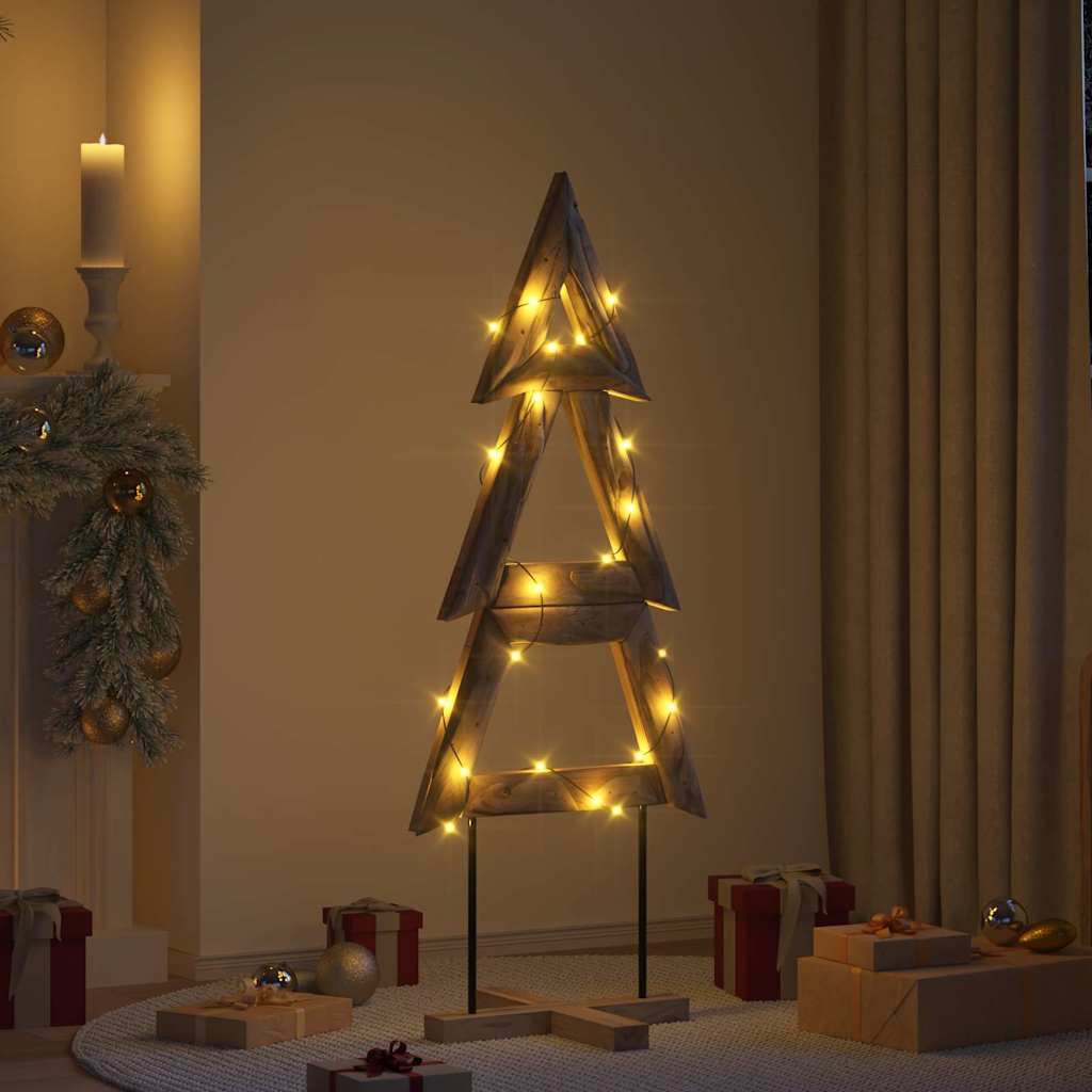 Kerstboom met standaard Bruin 149,5 cm Massief teakhout is nu te koop bij PeponiXL, paradijselijk wonen!