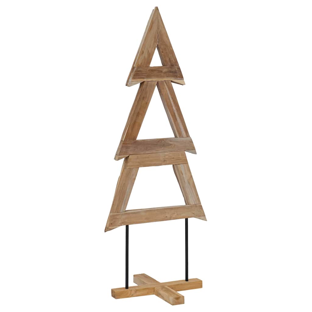 Kerstboom met standaard Bruin 149,5 cm Massief teakhout is nu te koop bij PeponiXL, paradijselijk wonen!