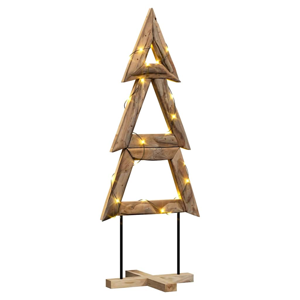 Kerstboom met standaard Bruin 149,5 cm Massief teakhout is nu te koop bij PeponiXL, paradijselijk wonen!