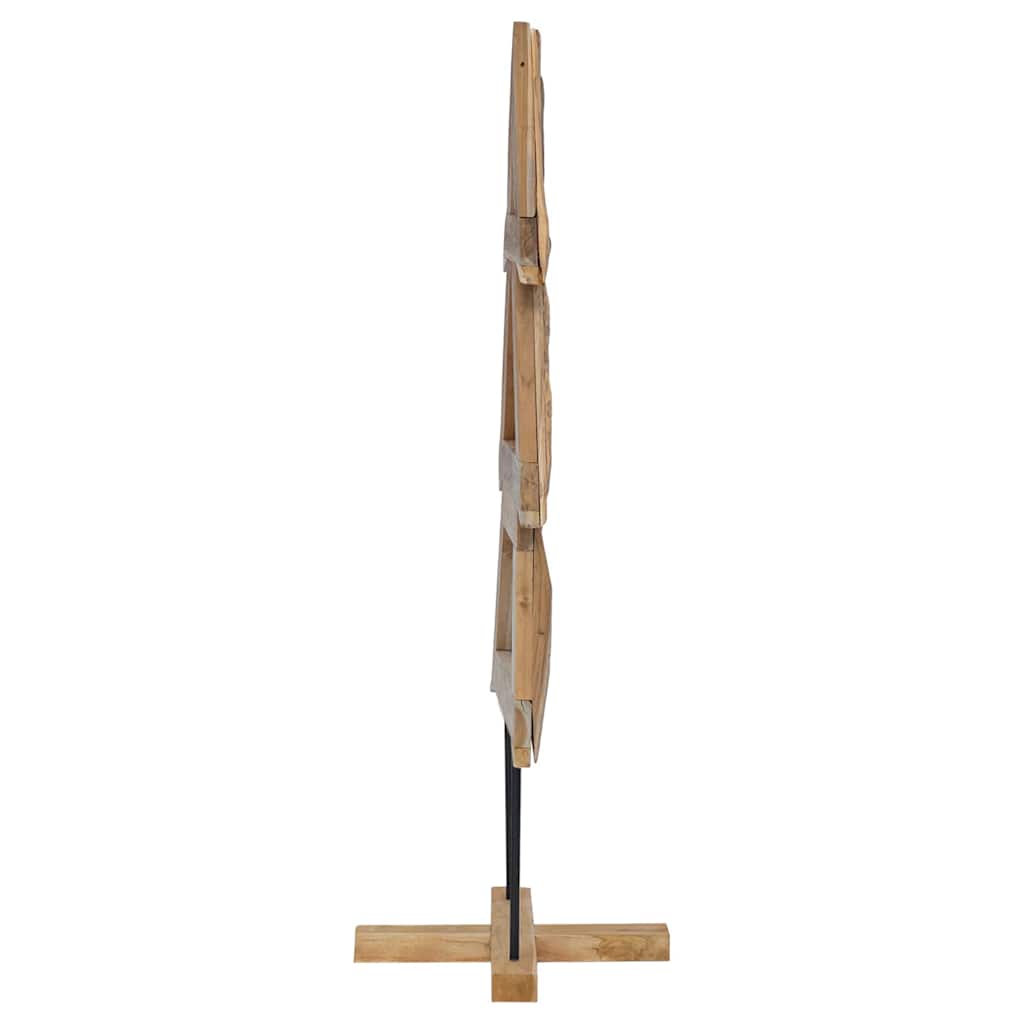 Kerstboom met standaard Bruin 149,5 cm Massief teakhout is nu te koop bij PeponiXL, paradijselijk wonen!