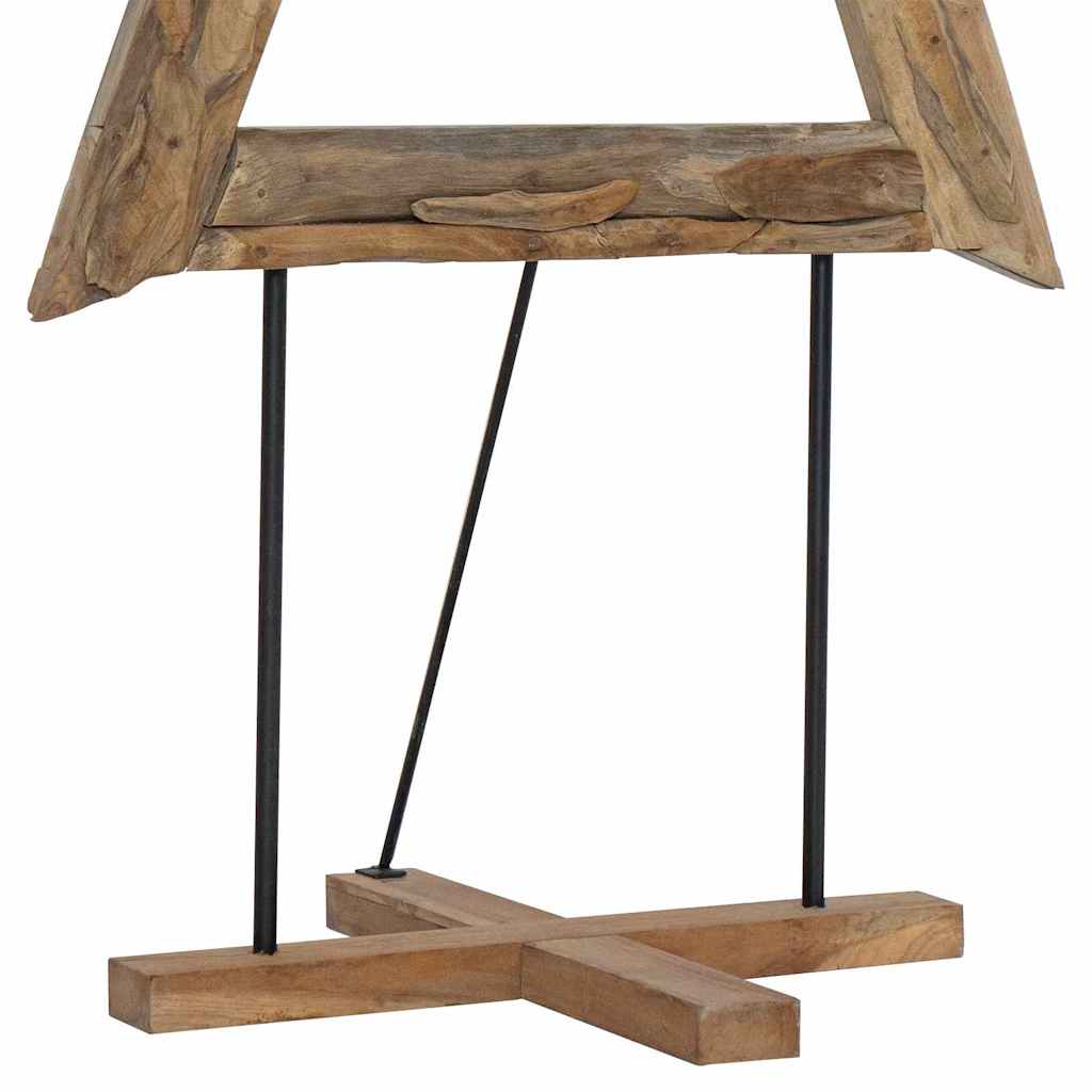 Kerstboom met standaard Bruin 181 cm Massief teakhout is nu te koop bij PeponiXL, paradijselijk wonen!