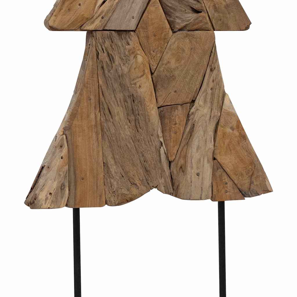 Kerstboom met standaard Bruin 151 cm Massief teakhout is nu te koop bij PeponiXL, paradijselijk wonen!