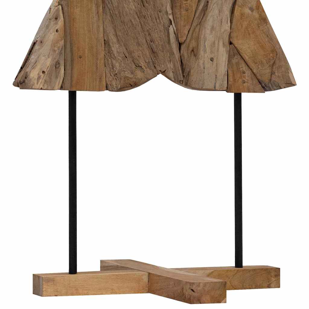 Kerstboom met standaard Bruin 151 cm Massief teakhout is nu te koop bij PeponiXL, paradijselijk wonen!