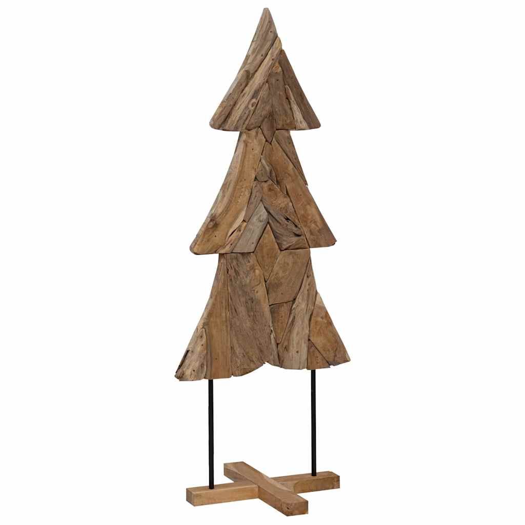 Kerstboom met standaard Bruin 151 cm Massief teakhout is nu te koop bij PeponiXL, paradijselijk wonen!