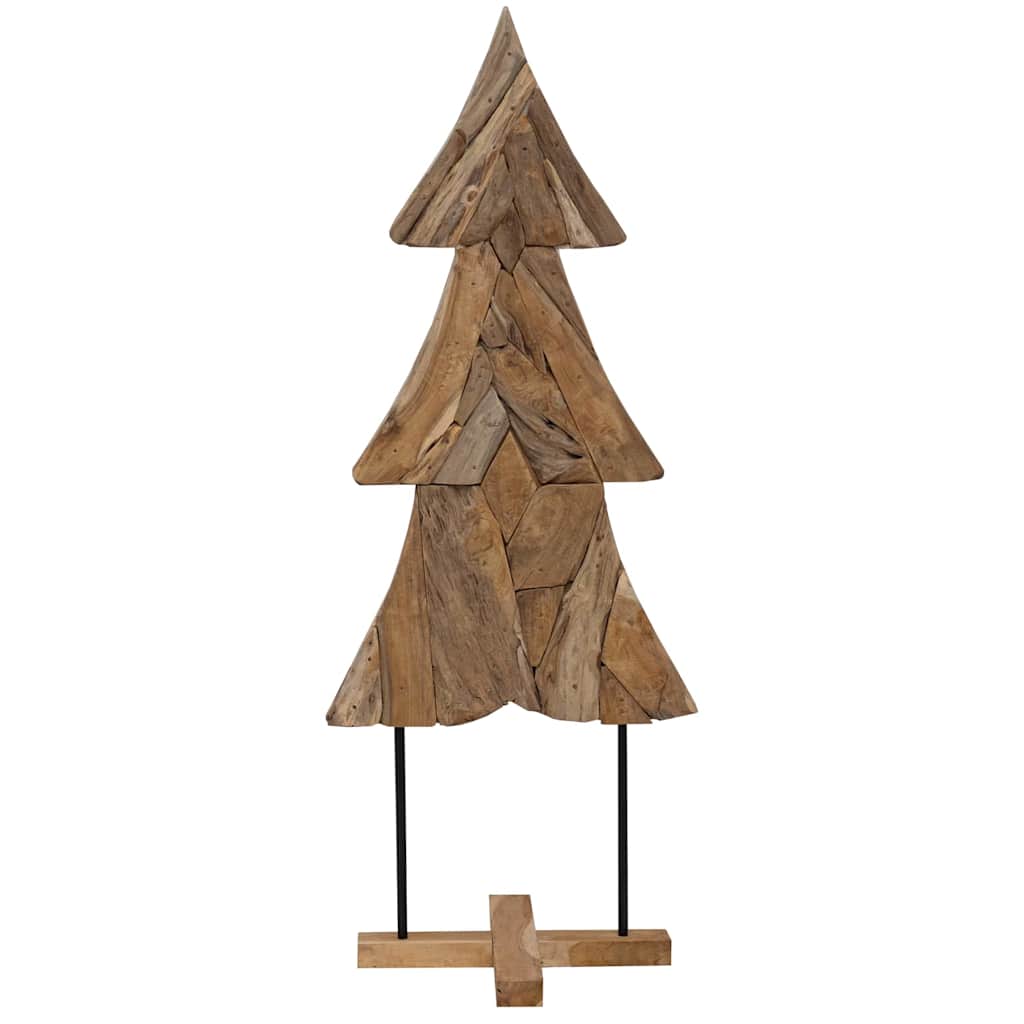 Kerstboom met standaard Bruin 151 cm Massief teakhout is nu te koop bij PeponiXL, paradijselijk wonen!