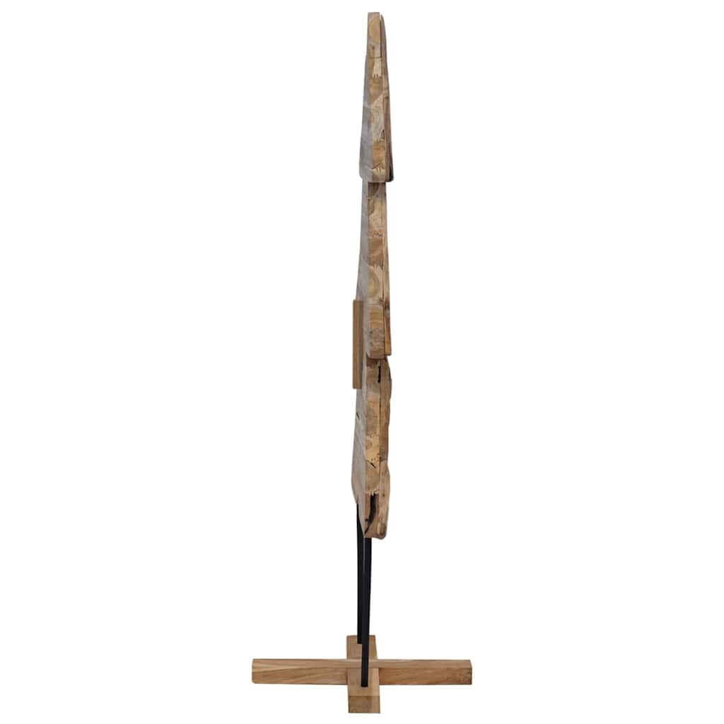 Kerstboom met standaard Bruin 151 cm Massief teakhout is nu te koop bij PeponiXL, paradijselijk wonen!