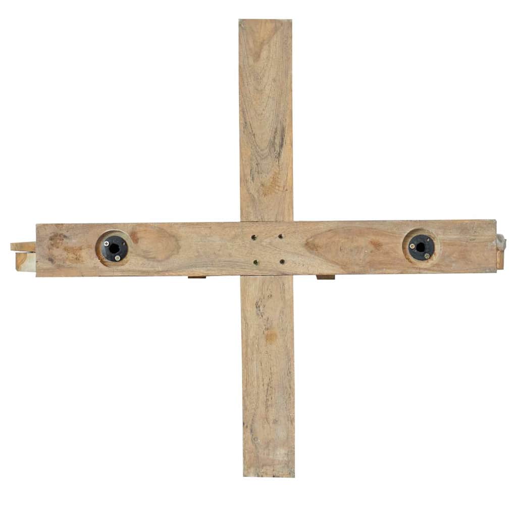 Kerstboom met standaard Bruin 181,5 cm Massief teakhout is nu te koop bij PeponiXL, paradijselijk wonen!