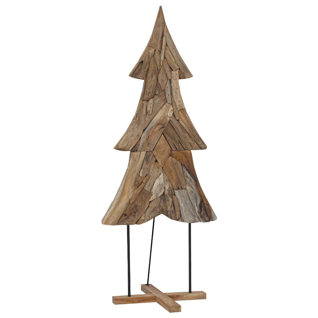 Kerstboom met standaard Bruin 181,5 cm Massief teakhout is nu te koop bij PeponiXL, paradijselijk wonen!