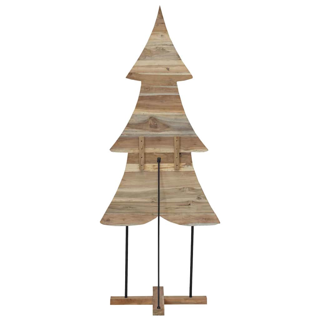 Kerstboom met standaard Bruin 181,5 cm Massief teakhout is nu te koop bij PeponiXL, paradijselijk wonen!