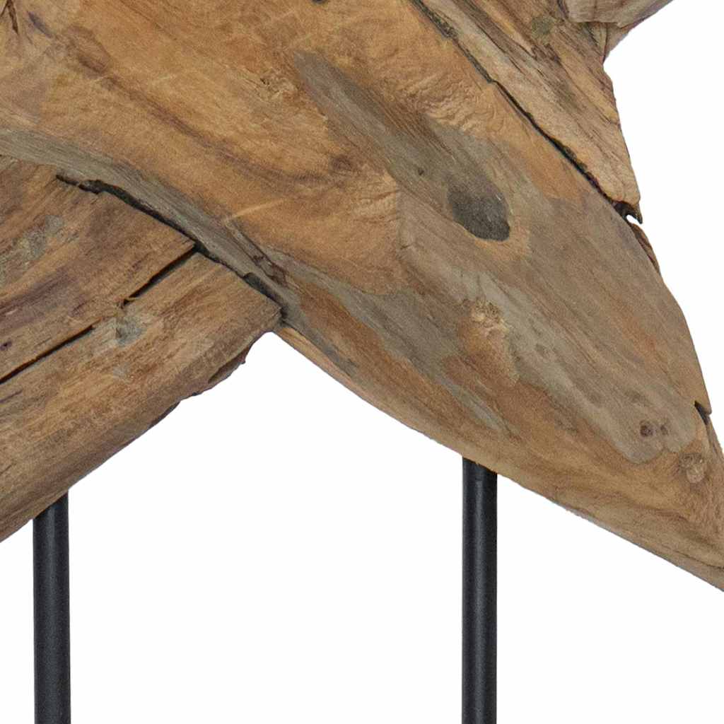 Kerstster Bruin 45 x 5 x 60 cm Massief Teakhout is nu te koop bij PeponiXL, paradijselijk wonen!