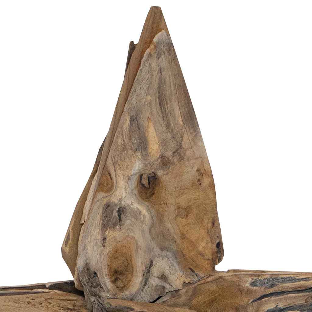 Kerstster Bruin 59,5 x 18 x 74 cm Massief Teakhout is nu te koop bij PeponiXL, paradijselijk wonen!